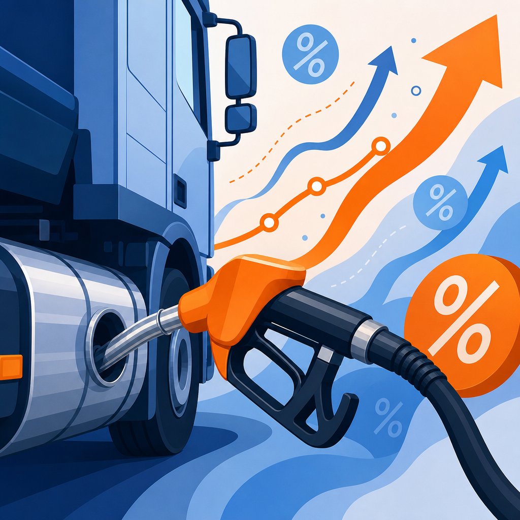 Surcharge carburant transport : comment la calculer et l'automatiser en 2026